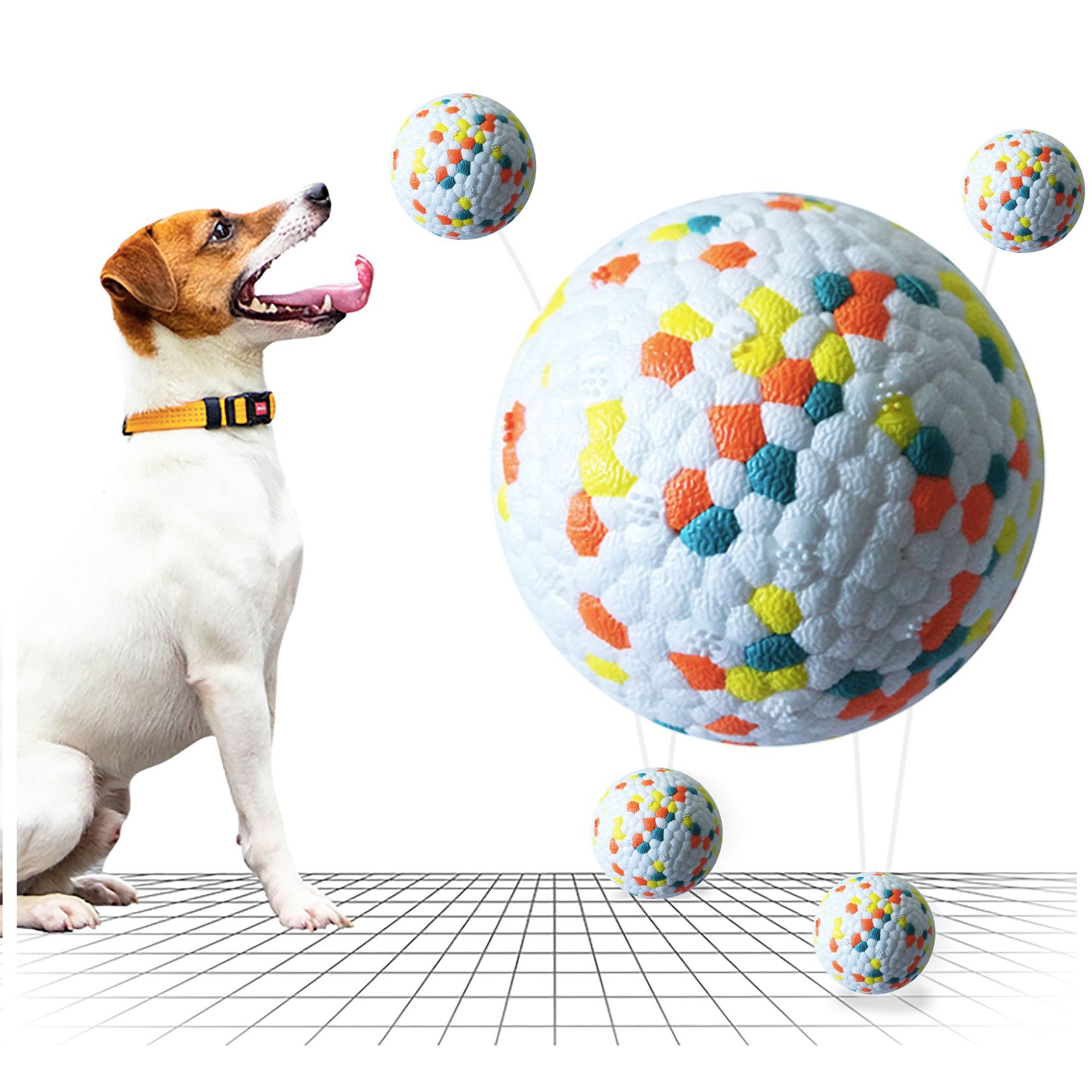 Dog Molar Chew Toy Ball | Bite-Resistant TPU Teeth Cleaning Interactive Play Ball – FurGlow Shop
